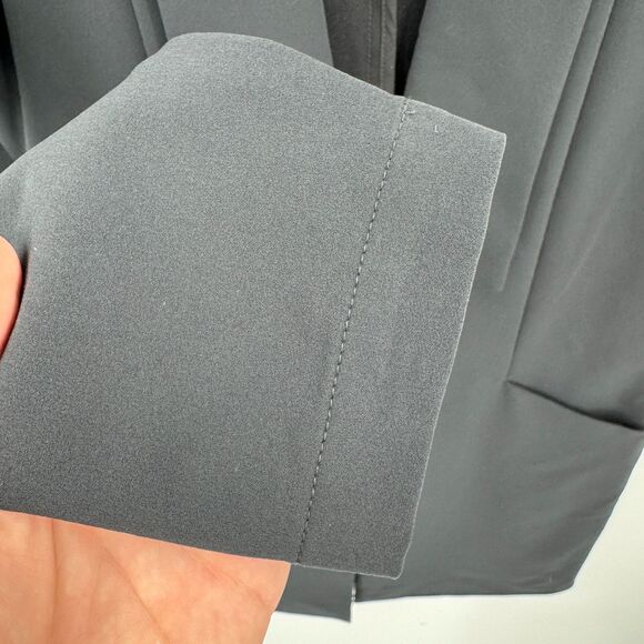 BETABRAND Black Modern 1 Button Long Travel Blazer Jacket Size XS - Picture 4 of 7